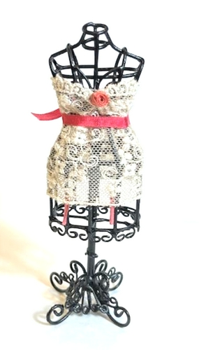 Mannequin Dressed in Lace, Black